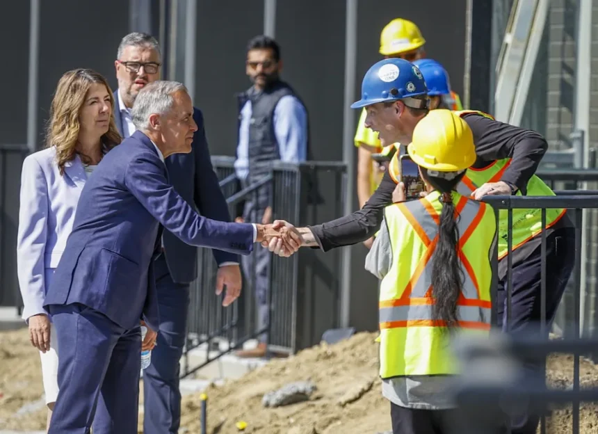 eda9d423c44ba42981500f689ee898e0 Carney comes to Alberta, talks housing, rides a sprayer, hears from separatists